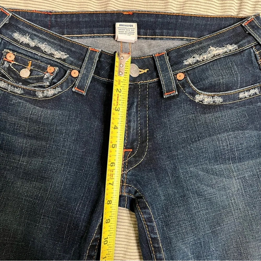 True Religion Dark Blue JOEY Flare Jeans - Picture 7 of 8